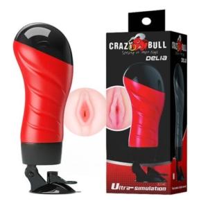 Cốc thủ dâm nam Crazy Bull Delia Baile, âm đạo giả gắn tường có rung, thiết kế cầm nắm và đế hút chân không, 12 chế độ rung theo thông tin cửa hàng, sử dụng 2 pin AAA, phù hợp nhu cầu trải nghiệm cá nhân của người trưởng thành