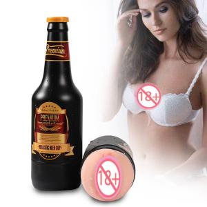 Âm đạo giả ngụy trang cao cấp Premium, kiểu dáng chai rượu màu đen, dụng cụ tự sướng cho nam giới trưởng thành, kích thước dài khoảng 23 cm theo thông tin người bán, có phiên bản tích hợp rung và phiên bản không rung để lựa chọn