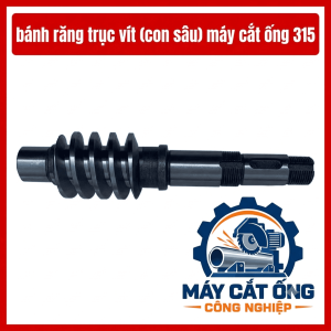 Phụ tùng trục vít máy cắt ống 315, con sâu truyền động dùng thay thế chi tiết hao mòn, hỗ trợ sửa chữa thiết bị gia công kim loại trong nhà xưởng, cần đối chiếu mã máy và thông số lắp đặt để hạn chế mua nhầm linh kiện