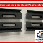 Đồ gá kẹp rãnh chữ V tiêu chuẩn 275 gồm 4 chi tiết, khoảng cách tâm 17mm, bộ phụ kiện cơ khí hỗ trợ lắp đặt, căn chỉnh và cố định vị trí chi tiết trong quy trình gia công phù hợp