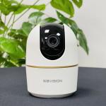 Camera WiFi 5.0MP Kbvision, góc rộng 74°, quay quét 355°, mic loa tích hợp, nhận diện người – thú cưng, hỗ trợ WiFi6, dễ cài đặt bằng Bluetooth, hình ảnh siêu rõ 2880x1620
