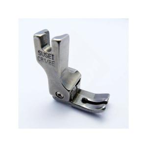Chân vịt mí phải 3 ly CR1/8E, chân vịt bù phải 1/8 inch cho máy may công nghiệp 1 kim, hỗ trợ giữ mép vải theo cữ trong khi may, phù hợp may mí, diễu và hoàn thiện các chi tiết hàng may mặc