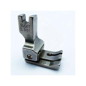 Chân Vịt Mí Trái CL1/4E 6,4mm, Chân Vịt Máy May Công Nghiệp 1 Kim, Chân Vịt Bù Mép Trái 1/4 Inch, Dẫn Mép Vải Khi May, Hỗ Trợ May Sát Biên Và Tạo Đường Mí Theo Khoảng Cách, Phụ Tùng Máy May Công Nghiệp