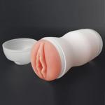 Lovetoy Vagina Lotus Vibrating CTD3, âm đạo giả silicone dạng cốc có rung, cấu trúc bên trong gồm đường gân và nhú mềm, kích thước 65 × 160 mm, sử dụng 3 pin LR44, thiết kế gọn để cất giữ, dành cho người trưởng thành