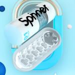 TENGA Spinner cốc thủ dâm nam thiết kế xoắn ốc, cơ chế cuộn xoắn bên trong kết hợp thao tác cầm tay, tạo chuyển động tiếp xúc thay đổi theo từng lần sử dụng, vật liệu Elastomer, vỏ bảo quản tiện dụng, dùng nhiều lần