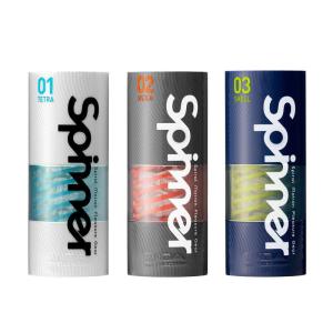 TENGA Spinner cốc thủ dâm nam thiết kế xoắn ốc, cơ chế cuộn xoắn bên trong kết hợp thao tác cầm tay, tạo chuyển động tiếp xúc thay đổi theo từng lần sử dụng, vật liệu Elastomer, vỏ bảo quản tiện dụng, dùng nhiều lần