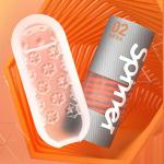 TENGA Spinner cốc thủ dâm nam thiết kế xoắn ốc, cơ chế cuộn xoắn bên trong kết hợp thao tác cầm tay, tạo chuyển động tiếp xúc thay đổi theo từng lần sử dụng, vật liệu Elastomer, vỏ bảo quản tiện dụng, dùng nhiều lần