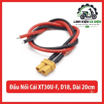 AMASS XT30U-F đầu cái 18AWG dây 20cm, giắc XT30U 2PIN, đầu nối nguồn DC, dây silicone, phù hợp pin LiPo, ESC, drone FPV, xe RC, động cơ không chổi than, robot và mô hình điện