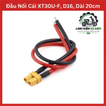 Đầu Cắm XT30U-F D16 16AWG Dài 20cm, Dây Nguồn XT30U 2 Pin Cho LiPo, ESC, Drone FPV Và Xe RC, Đầu Nối Cái Nhỏ Gọn Dùng Cho Mạch Điện Tử, Robot, Máy Bay Mô Hình, Thiết Bị DIY Và Các Bộ Dây Nguồn Cần Thay Thế