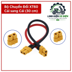 Dây nối pin LiPo XT60 cái cái 30 cm, phụ kiện kết nối nguồn DC dành cho hệ thống tương thích, hỗ trợ ghép hai đầu XT60 đực, phù hợp với người chơi mô hình, drone FPV và kỹ thuật viên lắp ráp thiết bị điện tử