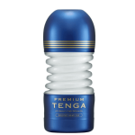 TENGA Premium Rolling Head CUP chính hãng, cốc chăm sóc cá nhân nam với cấu trúc đầu lăn đặc trưng, kích thước khoảng 69 × 69 × 155 mm, phần tiếp xúc bằng TPE, gel bôi trơn tích hợp và thiết kế dùng một lần
