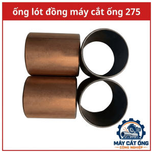 Phụ tùng ống lót đồng máy cắt ống 275, bạc lót cơ khí dùng cho cụm lắp trục và thân máy theo thiết kế thực tế, hỗ trợ thay thế chi tiết cũ trong quá trình bảo dưỡng, cần kiểm tra đường kính và chiều dài trước khi mua