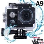 Full HD Sport Cam A9 1080p – Camera hành trình Gắn Xe Máy & Mũ Bảo Hiểm, Góc Quay Rộng 140°, Chống Rung, LCD 1,5 Inch, Nhựa ABS Bền, Pin Li-ion, Ghi Liên Tục Cho Lái Xe & Phượt