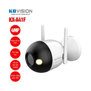 Kbvision Full Color KX-A41F 4MP, Camera WiFi Có Mic, Góc Rộng 98°, Chống Ngược Sáng DWDR, Hỗ Trợ Thẻ Nhớ 256GB, Hình Ảnh Sáng Rõ Ban Đêm