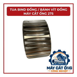 Phụ tùng máy cắt ống 275 bằng đồng, tuabin bánh vít thay thế cụm truyền động, hỗ trợ sửa chữa máy cắt ống công nghiệp, dành cho thợ bảo trì và đơn vị gia công kim loại cần đối chiếu linh kiện trước khi đặt hàng