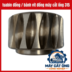 Phụ tùng máy cắt ống 315 bằng đồng, tuabin bánh vít thay thế cụm truyền động, hỗ trợ sửa chữa máy cắt ống công nghiệp, dành cho thợ bảo trì và đơn vị gia công kim loại cần đối chiếu linh kiện trước khi đặt hàng